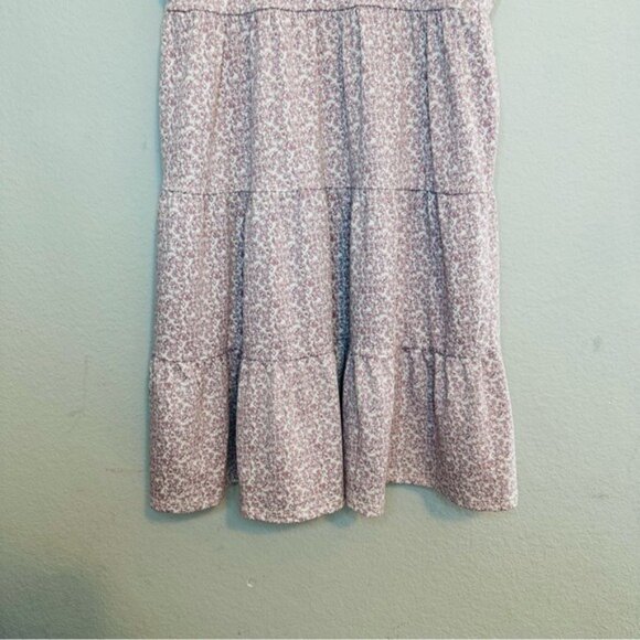 Monteau Los Angeles Scalloped Floral Dress | Pink & White | Size M | NWT - Picture 5 of 11